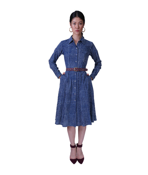 Marina Tuareg Indigo Blue Check – Royal Jelly Harlem