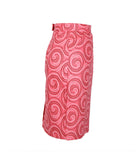 Pencil Skirt in Pink Swirls