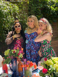 Angeline Midi Dress in Violet Kamo: Flower Power Collection x Busy Philipps