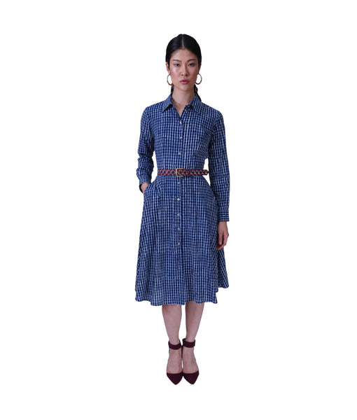 Marina Tuareg Indigo Blue Check