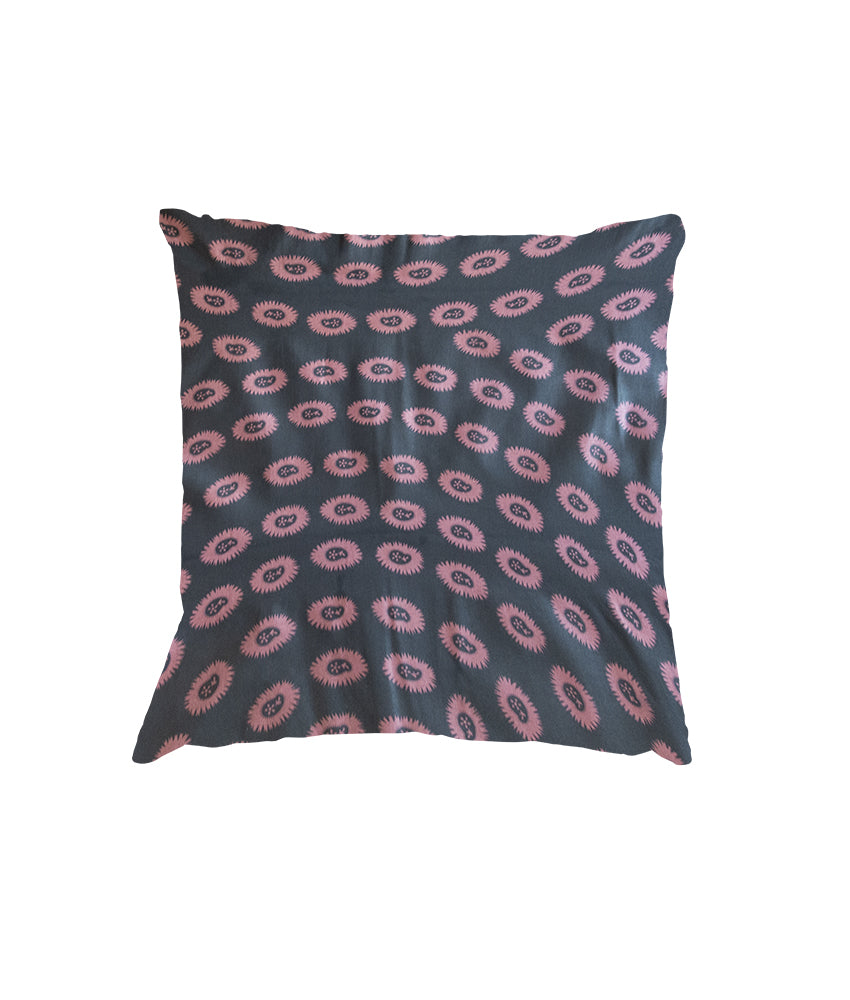 Throw Pillow in Black & Brown Moby