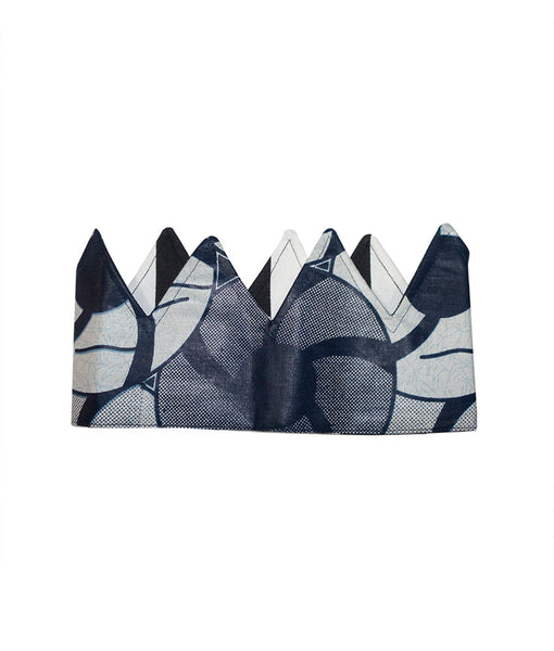 Child Crown in Blue Pinwheel
