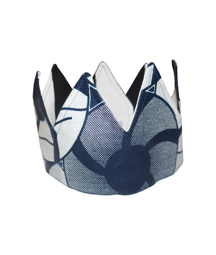 Child Crown in Blue Pinwheel