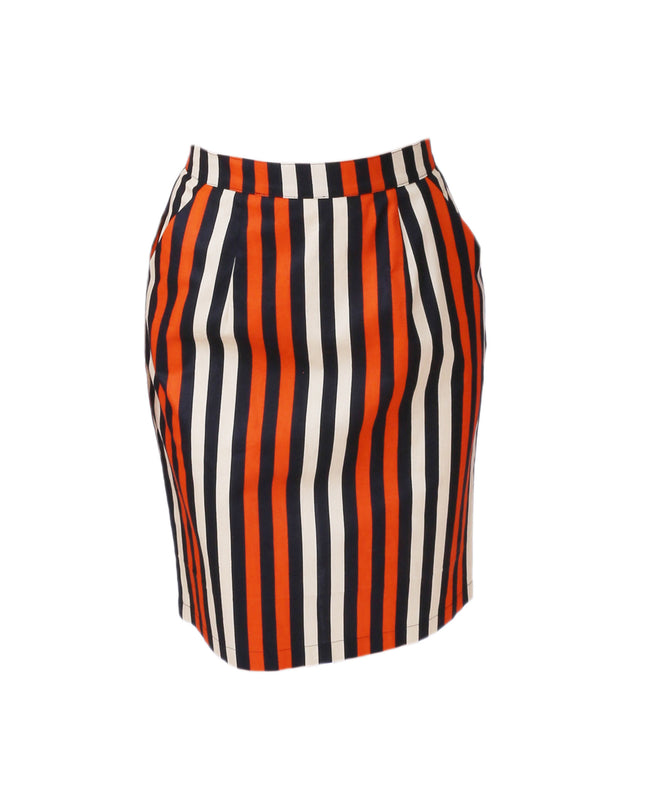 Pencil Skirt in Vogue Stripes