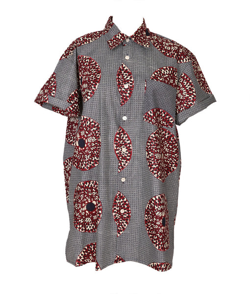 Cabana PJ Top in Medallions Blue