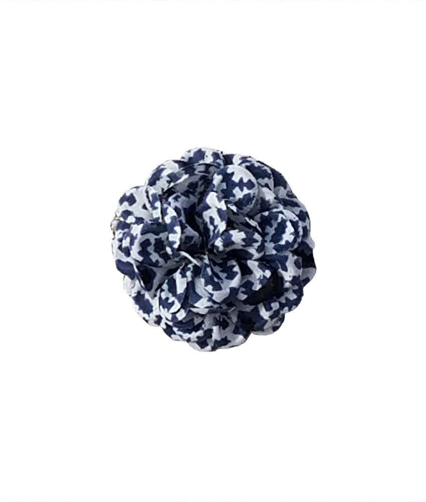 Small Lapel Flower in Blue Stars